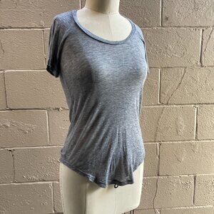 Isabel Marant sheer grey silk/cashmere T-shirt